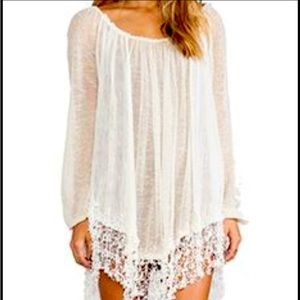 Free People RARE Gauze Mini Dress
